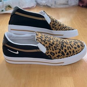 Nike court legacy cheetah print